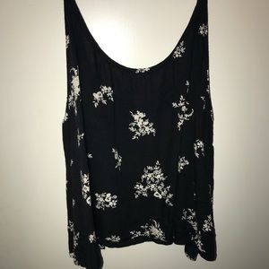 Black Floral Billabong Tanktop